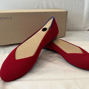 Rothy's Scooter Red Rounded Toe Flat